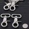 2 Pieces 1 Inch Heavy Duty Nickel Plated Lobster Swivel Clasp for Large Bag Straps